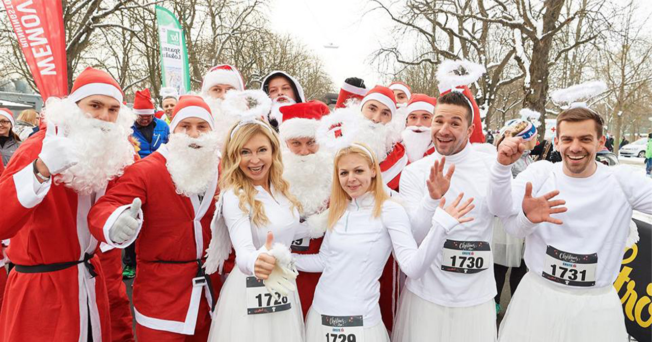 Läufer beim Vienna Christmas Run