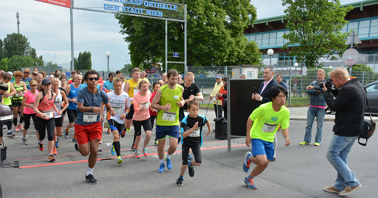 Start Ziel Bereich Brigittenauer Bezirkslauf